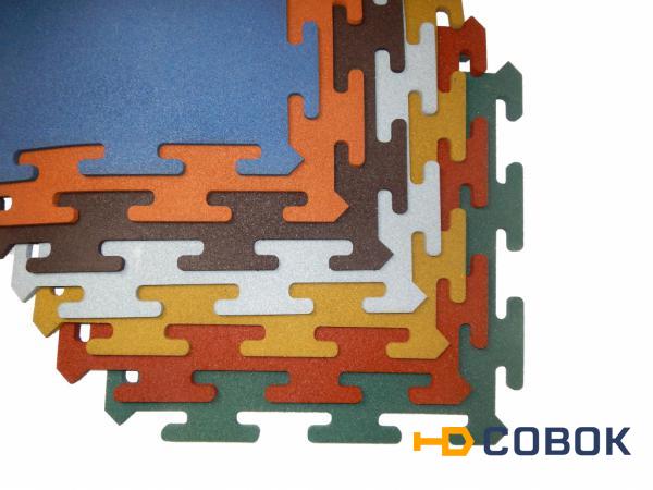 Фото Резиновая плитка EvroPlit Rubblex Puzzle Standart (Размер: 1000x1000x15 мм;)