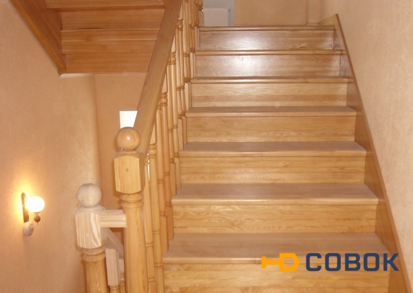 Фото Деревянные лестницы для дома и дачи