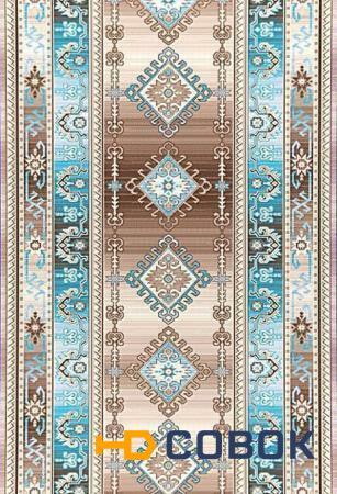 Фото Дорожка ковровая тканная арт. 387 Beige-Blue