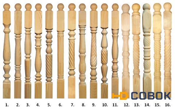 Фото Элементы лестниц(балясины,столбы,колонны,поручень,повороты,ступени)