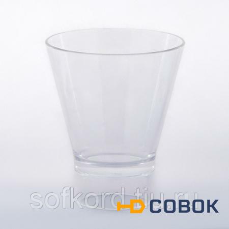 Фото Стакан Рокс 250 мл прозрачный для коктейлей и барных напитков ПС (упаковка 60 штук)