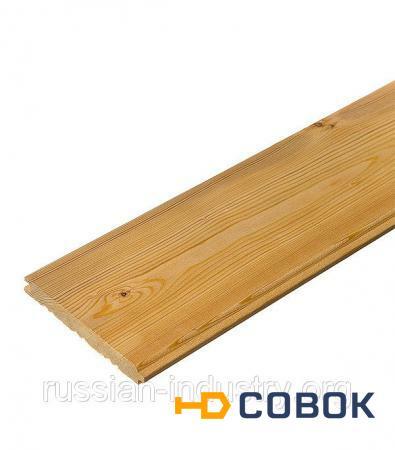 Фото Вагонка Штиль Лиственница сорт АВ 14х116х3000 мм S общ.= 2.784 кв.м S раб.= 2.64 кв.м