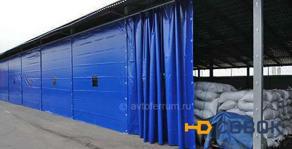 Фото Промышленные шторы из ткани ПВХ для склада и производства
