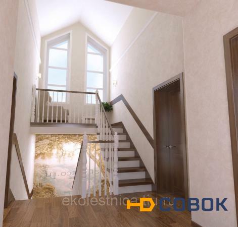 Фото Деревянные лестницы в дом