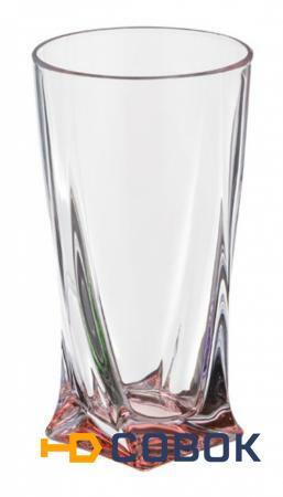 Фото Набор стаканов для сока из 6 шт. "квадро декорейшн 72т76" 350 мл.высота=15 см. Crystalite Bohemia (669-034)