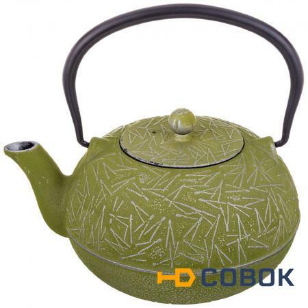 Фото Заварочный чайник чугунный с эмалированным покрытием внутри 1800 мл Lefard (734-072)