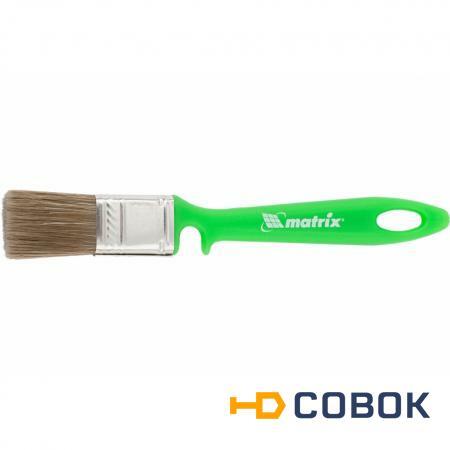 Фото Кисть флейцевая "РАБОТЫ ПО ДЕРЕВУ" 25*10 мм MATRIX Color Line