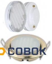 Фото Комплект точечный светильник Ecola GX53 H4 + лампа GX53 11W
