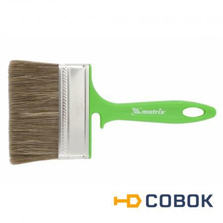 Фото Кисть флейцевая "РАБОТЫ ПО ДЕРЕВУ" 100*12 мм MATRIX Color Line