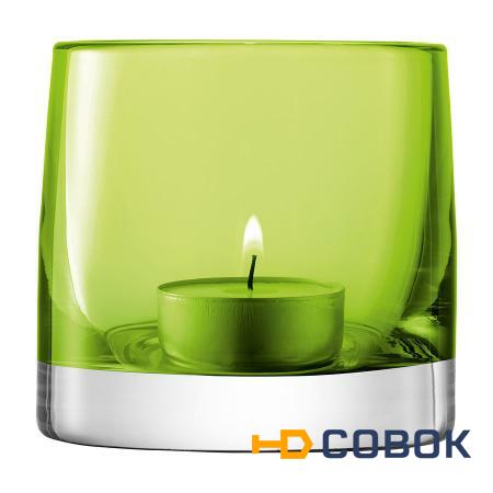 Фото Подсвечник для чайной свечи light colour 8,5 см лайм (61420)