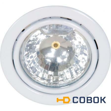Фото Точечные светильники PRORAB Светильник FERON DL3/DL1201 белый мебельный,встраиваемый с лампой