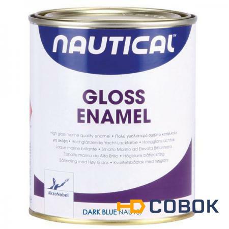 Фото Nautical Эмаль высококачественная однокомпонентная тёмно-синяя Nautical Gloss Enamel NAU107 750 мл