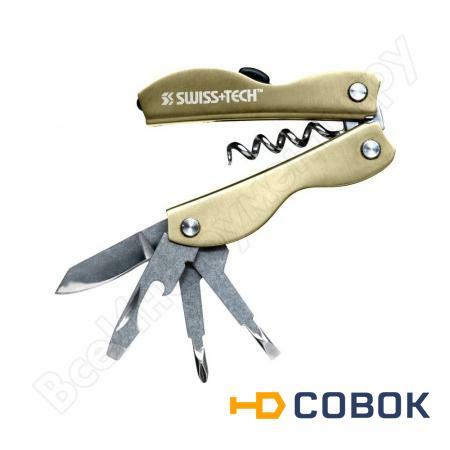 Фото Мультиинструмент Gold Swiss+Tech Vintage Corkscrew Tool 8-in-1 ST33310