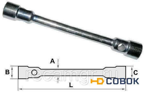 Фото Ключ баллонный для колес JCB 3cx 4cx 825/99928