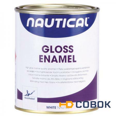 Фото Nautical Эмаль высококачественная однокомпонентная белая Nautical Gloss Enamel NAU100 2,5 л