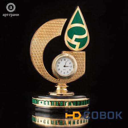 Фото Настольные часы-логотип