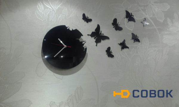 Фото Настенные часы "Порхающие бабочки"