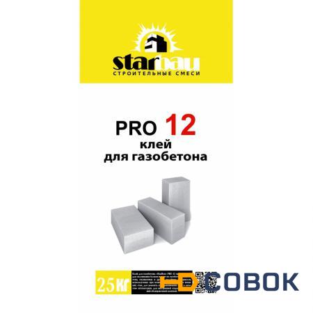 Фото Клей для газобетона pro 12 StarBau 25кг