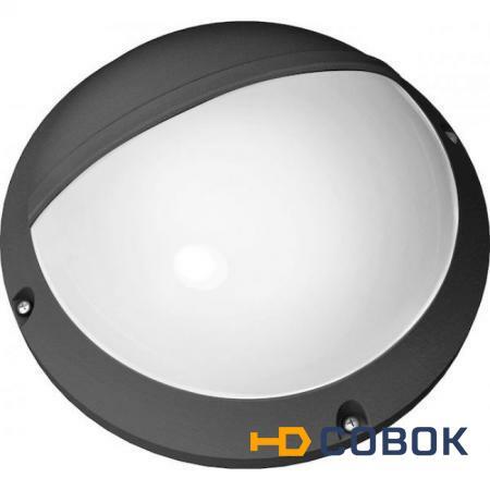 Фото Светильник 94 846 NBL-PR3-12-4K-BL-SNR-LED (аналог НПБ 1107 черный круг с реснич. с датчиком); 4607136948464