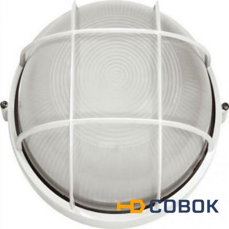 Фото Светильник НПП 1302 белый круг с решеткой 60Вт IP54; LNPP0-1302-1-060-K01