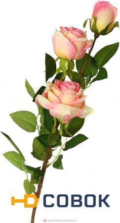 Фото Цветок искусственный роза длина 90 см