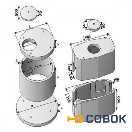 Фото Колодец кабельной связи ККС 5-80 комплект