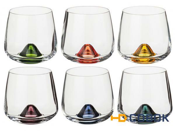 Фото Набор стаканов для виски из 6 шт. "islands mix" 310 мл. Crystalex Cz (674-521)