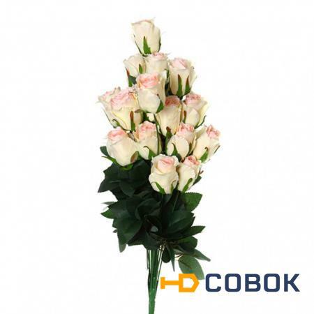 Фото Цветок искусственный "букет роз" длина=50 см Huajing Plastic (23-245)