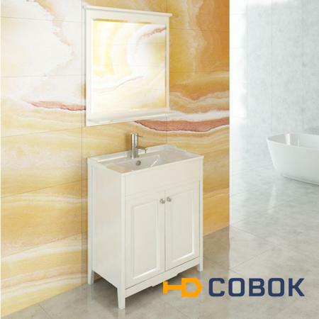 Фото Зеркало в ванную комнату ТБИЛИСИ 70 белый глянец