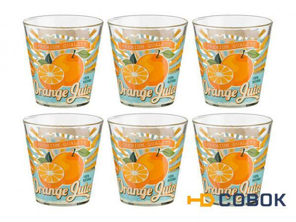 Фото Набор стаканов из 6 шт. "апельсин" 250 мл. Cerve S.p.a. (650-572)