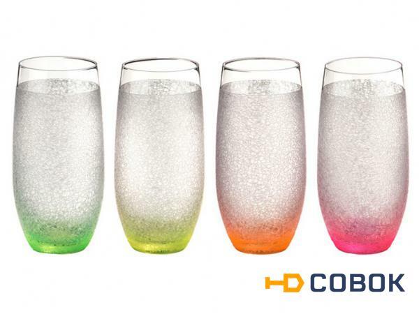 Фото Набор стаканов из 4 шт "neon frozen" 470 мл. Crystalex Cz (674-388)