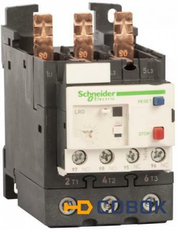 Фото Реле перегрузки тепловое с блоком EVERLINK 37-50A CLASS 10A Schneider Electric LRD350