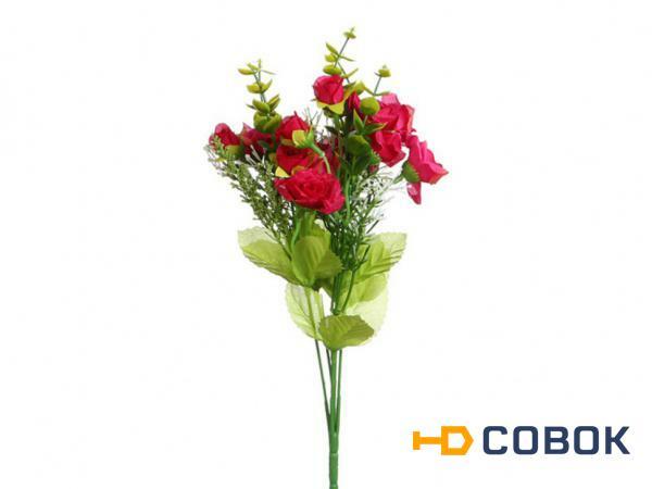 Фото Цветок искусственный "чайная роза" высота=31 см. Huajing Plastic (23-317)