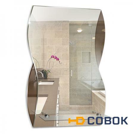 Фото Зеркала для ванной PRORAB Зеркало АКВА 395х600 с полкой МТ