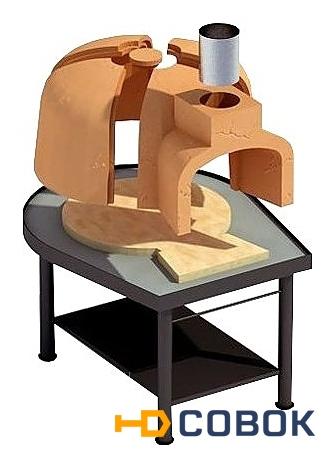Фото Печь дровяная Hobby Grill i-60 модульный вариант (без стола)