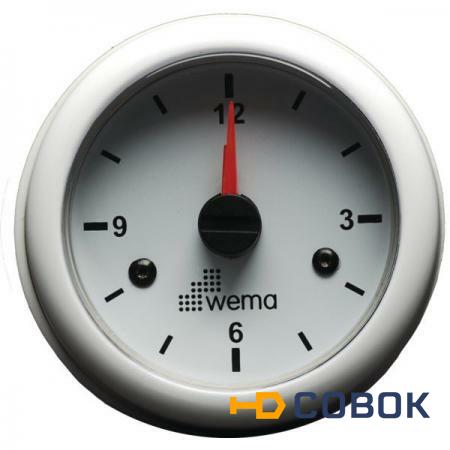 Фото Wema Кварцевые часы белые Wema IMCR-WW 12/24 В 52 мм