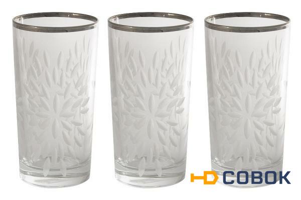Фото Набор: 6 хрустальных стаканов для воды Умбрия Матовая - платина Same ( SM841_844FP-AL )