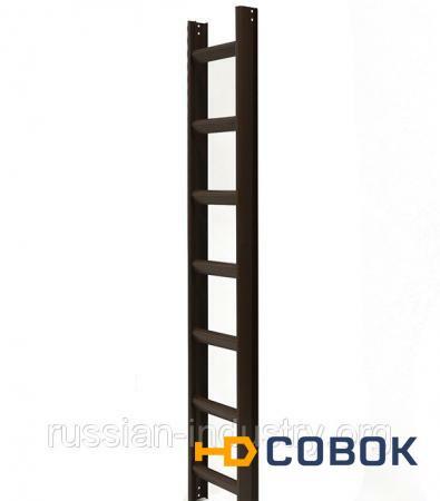 Фото Лестница кровельная алюминиевая 7 ступеней коричневый RAL 8017
