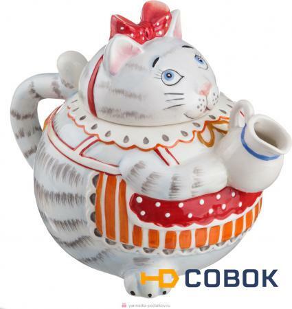 Фото Заварочный чайник кошка 1000 мл