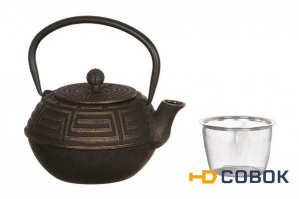 Фото Заварочный чайник чугунный с эмалированным покрытием внутри 1200 мл. Ningbo Gourmet (734-028)