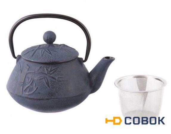 Фото Заварочный чайник чугунный с эмалированным покрытием внутри 800 мл. Ningbo Gourmet (734-002)