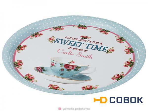 Фото Поднос сервировочный sweet time 40х2 см