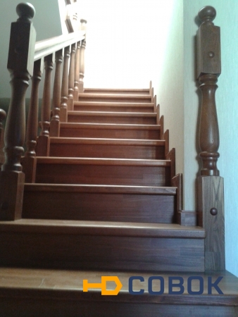 Фото Лестницы из массива дуба