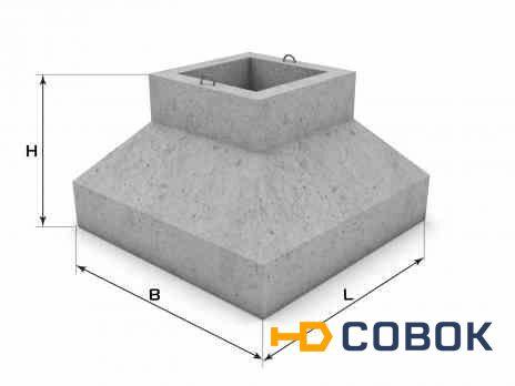 Фото Фундамент сборный железобетонный для колонн (стакан) Ф 15.9-2