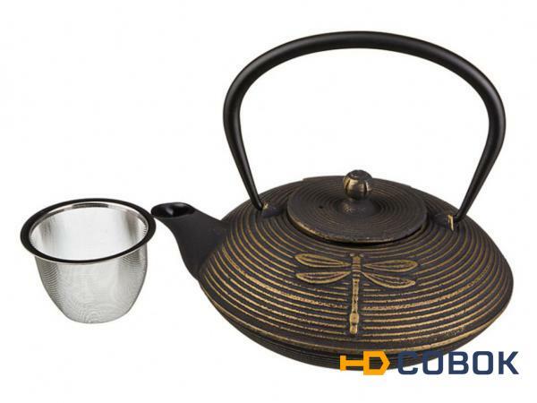Фото Заварочный чайник чугунный с эмалированным покрытием внутри 800 мл. Ningbo Gourmet (734-044)