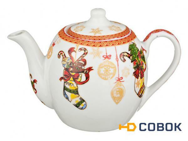 Фото Чайник заварочный "с новым годом" 550мл Porcelain Manufacturing (779-099)