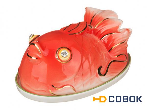 Фото Блюдо для холодца/заливного "красная рыбка" длина=19 см. Hangzhou Jinding (58-581)