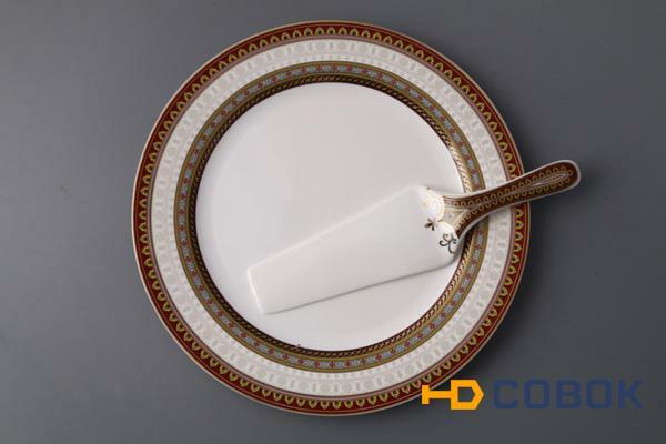 Фото Блюдо для торта+лопатка "леонардо" диаметр=27 см. Hangzhou Jinding (760-161)