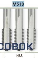 Фото Комплект ручных метчиков для нарезания левой метрической резьбы в сквозных и глухих отверстиях Carmon M518