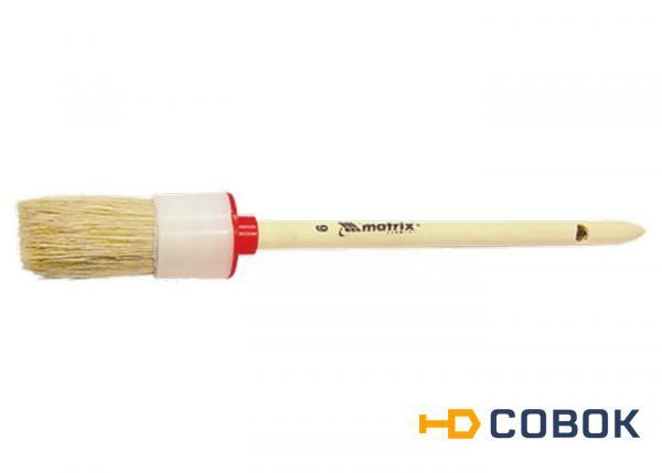 Фото Кисти PRORAB Кисть круглая №16 (55мм) с деревянной ручкой Матрикс